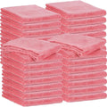 30 Pcs 16 x 16 Inch Edgeless Microfiber Plush Towels for Cars Detailing Drying Wash Polishing Absorbent Cleaning Cloths, 500 GSM(Vivid Red)