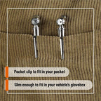 Pencil Tire Pressure Gauge, 2 Pack, 10-75 PSI, Black - Air Gauge for Car Tires