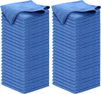 Premium 300GSM Microfiber Cleaning Cloth - 12.5"x12.5" High Performance - 1200 Washes, Ultra Absorbent Microfiber Towels for Cars Undercarriage, Rims & Engine Bay Cleaning - Microfiber Cloth
