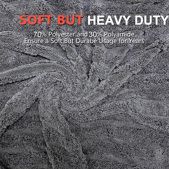Microfiber Towels for Cars Drying Towels Car Detailing 35"x 24" Extra Large Ultra Absorbent for Cars and Trucks, Without Streaks, Scratches, or Water Spots (1 Pack Gray)