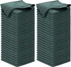 Premium 300GSM Microfiber Cleaning Cloth - 12.5"x12.5" High Performance - 1200 Washes, Ultra Absorbent Microfiber Towels for Cars Undercarriage, Rims & Engine Bay Cleaning - Microfiber Cloth