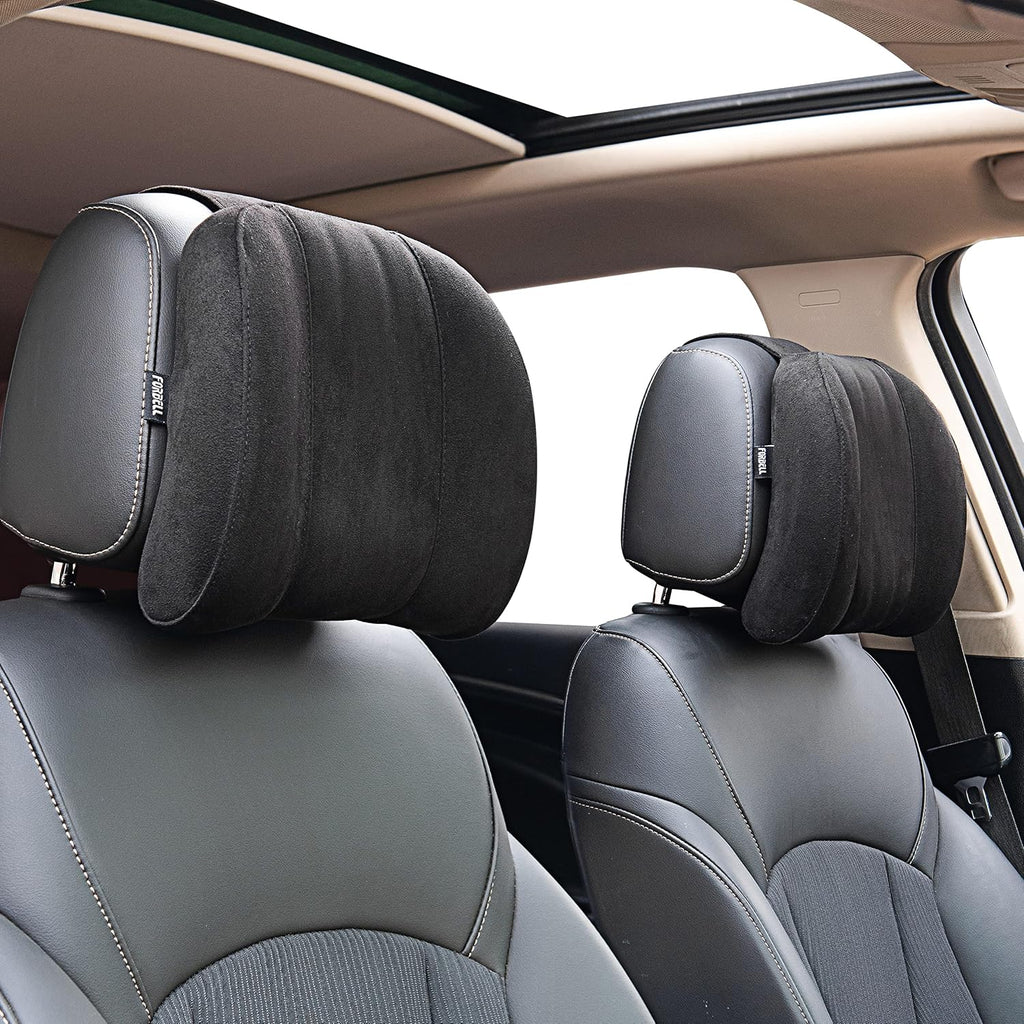 Memory Foam Car Neck Pillow — Washable Driving Headrest Support