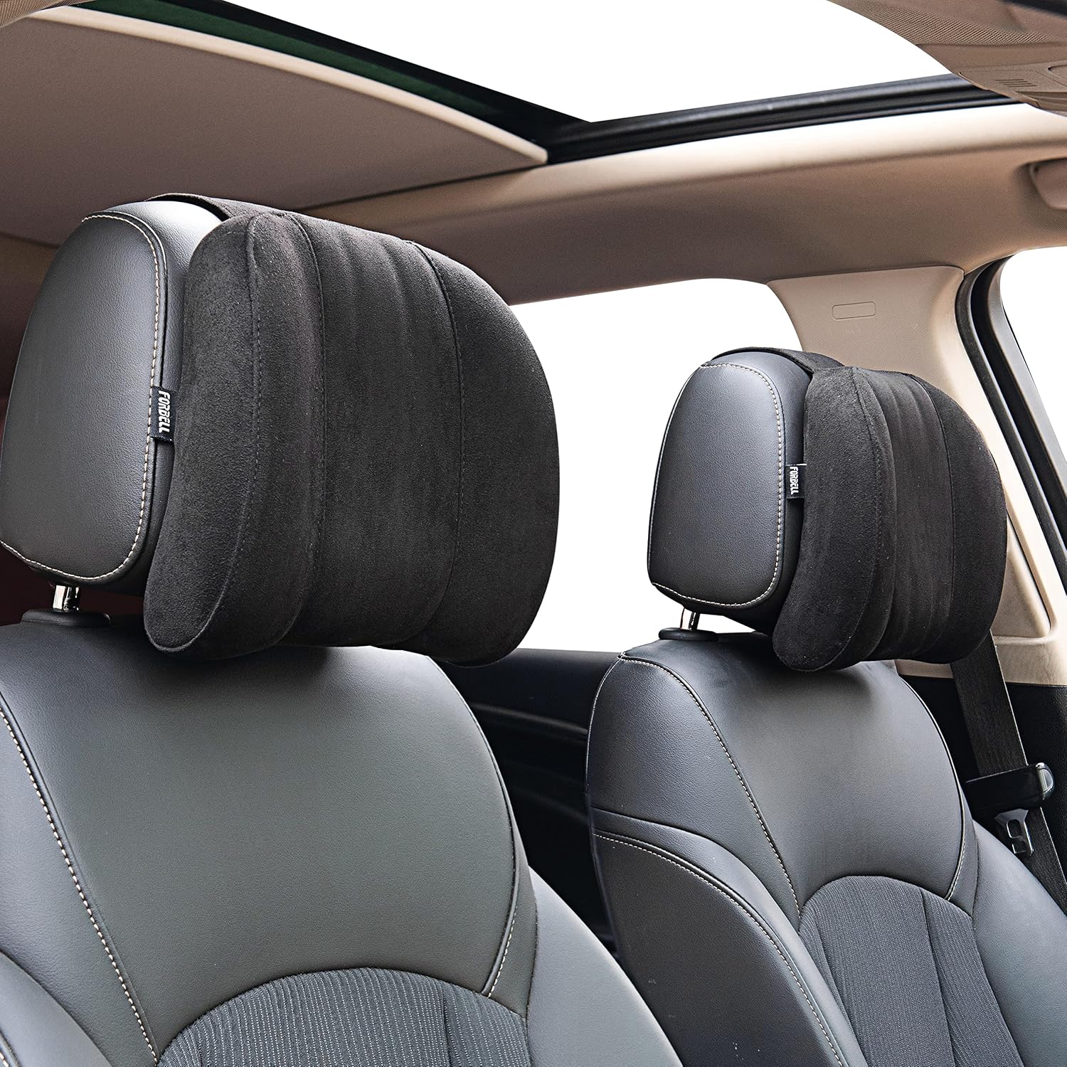 Memory Foam Car Neck Pillow — Washable Driving Headrest Support