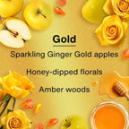 Car Air Freshener | Vent Wrap Provides Long Lasting Scent, Invisibly Fresh | 16 Air Fresheners | Gold