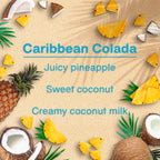 Car Air Freshener | Spray Provides a Long-Lasting Scent for Auto or Home | On-the-go Freshness | Caribbean Colada, 6 Air Fresheners