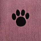 Pet Grooming Towel Collection Absorbent Microfiber X-Large, 41x23.5", Embroidered Rose