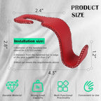 Car Seat Headrest Hook Universal Vehicle Storage Hanger Leather with Metal Car Seat Back Organizer for Handbag Purse Coat Wine 2 Pack