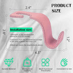 Car Seat Headrest Hook Universal Vehicle Storage Hanger Leather with Metal Car Seat Back Organizer for Handbag Purse Coat Pink 4 Pack