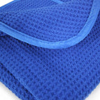 MIC_708_1 Waffle Weave Towel for Home & Auto Glass, Windows, Mirrors & More, Blue (24 in. x 16 in.)